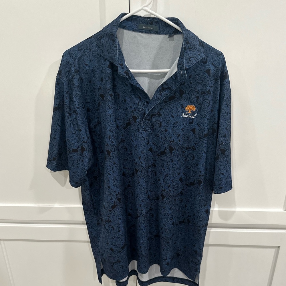 Large Paisley Turtleson Golf Polo